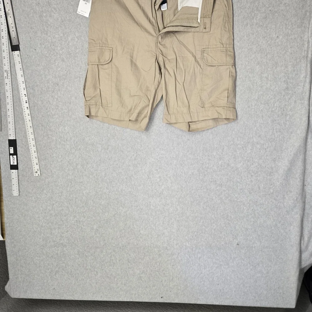 Chaps Men Shorts 36 Hudson Tan Cargo Ripstop 9